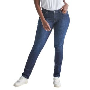 * DU/ER Performance Denim Mid Rise Slim Straight in Dark Stone Size 27/32